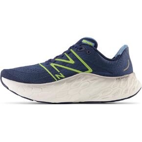 New Balance Men's Fresh Foam X More V4 Running Shoe, Mercury Blue/Dark Silver Metallic, 9
