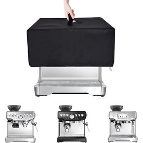 Portable Espresso Machine Dust Cover Cap Waterproof Coffee Maker Protector Cover for Breville Barista Express Espresso Machine BES870XL/BES870BSXL/BES880BSS(Black)