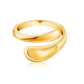 Sterling Silver Open Rings for Women Hug Ring Adjustable Teardrop Rings Chunky Silver Thumb Ring Stackable Statement Rings for Gift