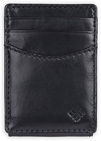 Columbia Men's Leather Front Pocket Wallet Card Holder for Travel in Kuwait
