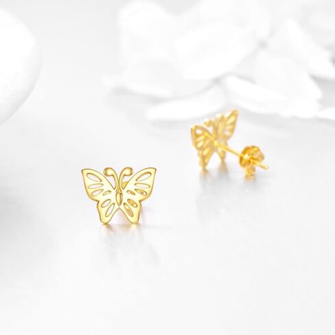 KECHO 14K Gold Bee Earrings Studs for Women Cute Animal Earrings Hypoallergenic Stud Earrings Bee Jewelry Birthday Christmas Gifts for Girls Mom Wife in Kuwait