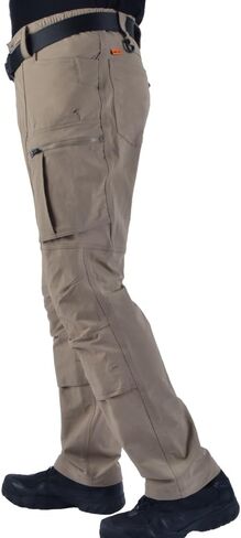 POWERTHREE Men's 4 Way Stretch Outdoor Cargo Pants All Season with Multi Pocket Work Pant for Work Utility M919 in Saudi Arabia