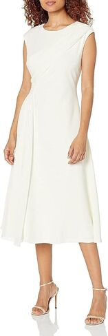 DKNY Women's Sleeveless Mixed Media Midi in Saudi Arabia