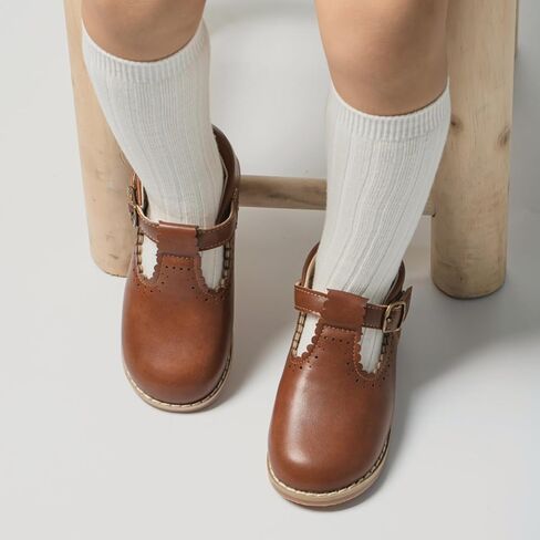 ISINSER حذاء أكسفورد كلاسيكي للفتيات الصغيرات فستان الأميرة ماري جين للحفلات بعقدة على شكل فيونكة وأحذية زي المدرسة in Kuwait