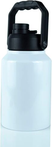 Hogg 100oz Sublimatable White Coated Jug. DIY, Customizable, Add Logo, Vinyl, Alcohol Ink, Or Glitter & Epoxy To Any Cup. Double Wall Insulated Sublimation Tumblers in Kuwait