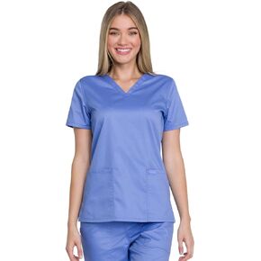 Dickies Genuine Industrial Strength Women Scrubs Top V-Neck GD600