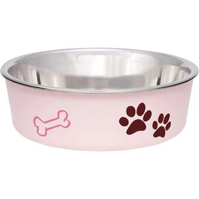 Bella Dog Bowl Size: Small (2" H x 5.5" W x 5.5" D), Color: Paparazzi Pink