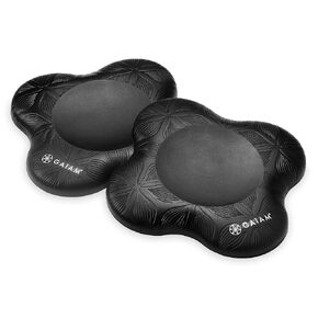 Gaiam Yoga Knee Pads (Set of 2) - Yoga Props and Accessories for Women / Men Cushions Knees and Elbows for Fitness, Travel, Meditation, Kneeling, Balance, Floor, Pilates Purple