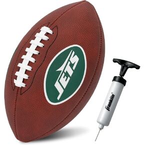 Franklin Sports NFL Team Football - Youth Junior Size Football for Kids - Official NFL Team Logo + Colors Youth Football - Kids NFL Fan Shop Football
