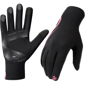 Cevapro Winter Gloves Women Men Lightweight Running Gloves Touchscreen Gloves Liners Soft Warm for Cold Weather Running Working Hiking Driving Cycling
