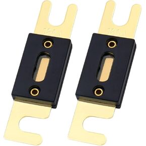 Baomain ANL Fuse ANL-180 180 Amp 180A for Car Vehicles Audio System Sheet Gold Tone 2 Pack