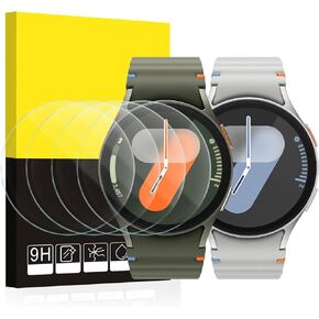 SPGUARD [4 Pack] Galaxy Watch 6 40mm Screen Protector & Watch 5 40mm/ Watch 4 40mm Protector,Tempered Glass Accessories for Samsung Watch 6/5/4 40mm