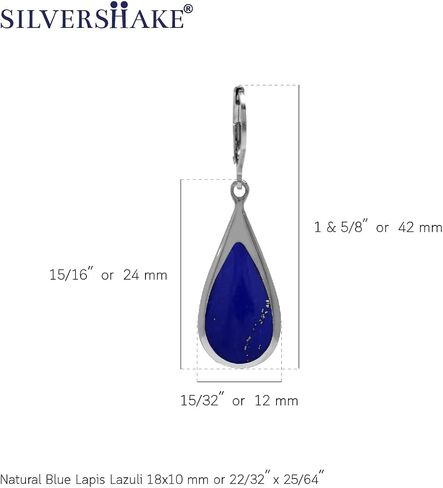 Silvershake البطانة الذهب الأبيض 925 الفضة الاسترليني قطرة استرخى Leverback أقراط in Saudi Arabia