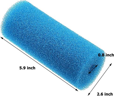 3 Pack 5.9″ Sponge Replacement Pre-Filter Foam Filtration Kit for Pond Aquarium Fish Tank, 0.8" Hole in Saudi Arabia