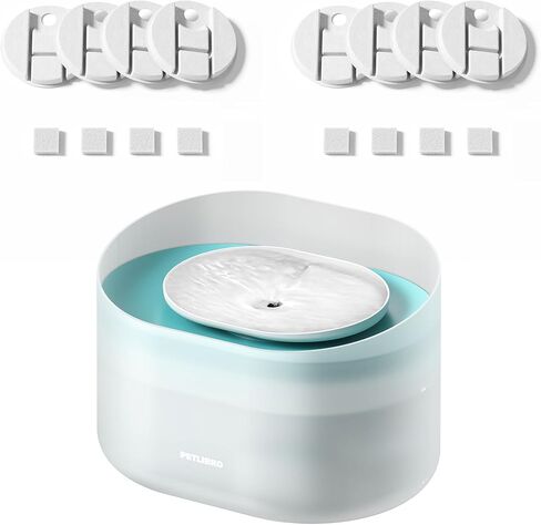 مرشحات بديلة من PETLIBRO لنافورة كبسولات الكلاب PLWF008، مجموعة مرشحات لمدة شهرين لموزعات المياه للكلاب، عبوة من 4 قطع، أبيض in Kuwait