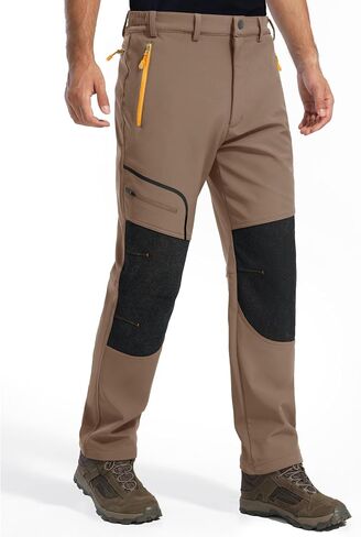 MAGCOMSEN Winter Pants Snow Ski Pants 4 Pockets Water Resistant Softshell Hiking Pants in Kuwait