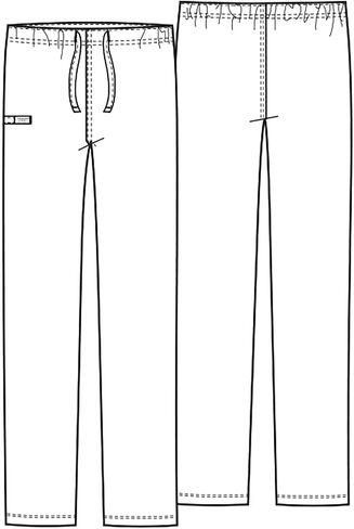 Cherokee Men & Women Scrubs Pant Workwear Professionals Pocketless Drawstring WW125 in Kuwait