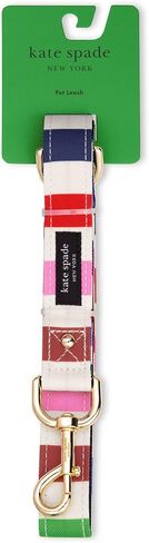 Kate Spade New York 4.5ft Dog Leash, Heavy Duty Leash for Female or Male Dogs, Cute Pet Leash with Gold Metal Hardware, Long Dog Lead for Small and Medium Breeds (Navy Gingham) in Saudi Arabia