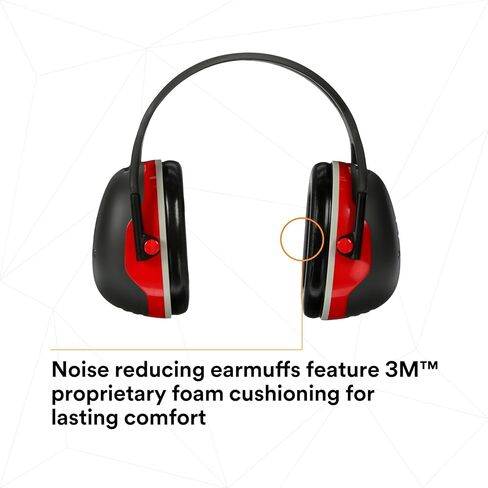 3M اغطية اذن من سلسلة اكس من بيلتور فوق الرأس، ان ار ار 22 ديسيبل، مقاس واحد يناسب الجميع، اسود/اخضر X1A (عبوة من قطعة واحدة), أسود/أحمر, 28 dB in Kuwait