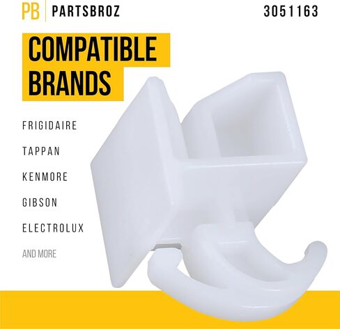 درج منزلق من PartsBroz 3051162 - متوافق مع مجموعة فريجيدير تابان كينمور جيبسون وفرن الميكروويف - يستبدل AP2121517 08067766 3012698 3051361 3131687 8067766 بديل فائق التحمل in Kuwait