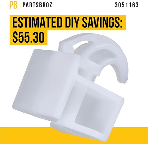 درج منزلق من PartsBroz 3051162 - متوافق مع مجموعة فريجيدير تابان كينمور جيبسون وفرن الميكروويف - يستبدل AP2121517 08067766 3012698 3051361 3131687 8067766 بديل فائق التحمل in Kuwait