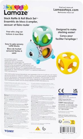 Lamaze Stack & Nest Fruit Pals - Sensory Baby Toys - Nesting and Stacking Play Food Toys - Sensory Toys for Boys and Girls Ages 12 Months and Up in Saudi Arabia