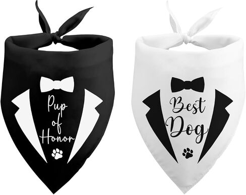 My Humans are Getting Married Wedding Crasher Dog Bandana for Wedding Engagement Announcement Photo Prop Pet Accessories for Dog Lovers Owner Gift Pack of 2 in Saudi Arabia