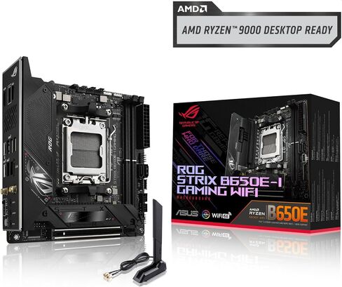 ASUS ROG Strix B650E-I Gaming WiFi 6E Socket AM5 Ryzen 7000 Mini-ITX Gaming Motherboard (PCIe 5.0,DDR5,10 + 2power Stages,2xM.2 Slots,USB 3.2 Gen 2x2 Type-C,WiFi 6E) in Saudi Arabia