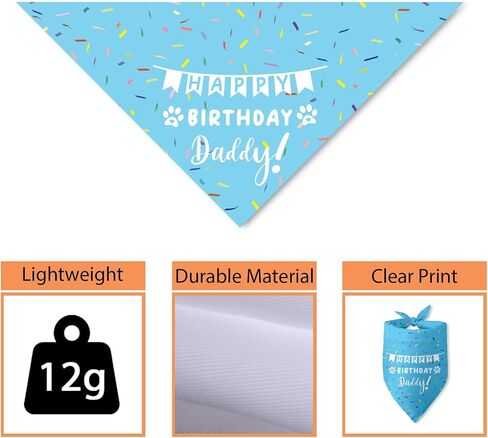 Dog Birthday Bandanas Boy Dog Birthday It's My Birthday Outfit Decorations Scarf Gifts for Birthday Boy Dog Puppy Pet Happy Birthday Blue Dog Bandana Dog First Birthday Party in Saudi Arabia