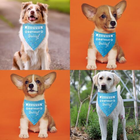 Dog Birthday Bandanas Boy Dog Birthday It's My Birthday Outfit Decorations Scarf Gifts for Birthday Boy Dog Puppy Pet Happy Birthday Blue Dog Bandana Dog First Birthday Party in Saudi Arabia