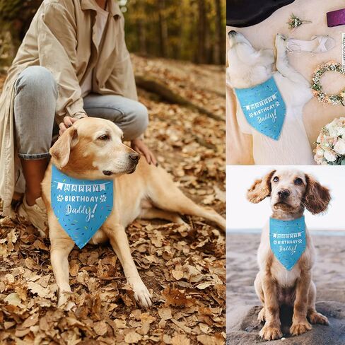 Dog Birthday Bandanas Boy Dog Birthday It's My Birthday Outfit Decorations Scarf Gifts for Birthday Boy Dog Puppy Pet Happy Birthday Blue Dog Bandana Dog First Birthday Party in Saudi Arabia