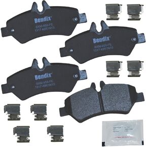 Bendix Premium Copper Free CFM1017 Semi-Metallic Brake Pad (with Installation Hardware Rear) in Saudi Arabia