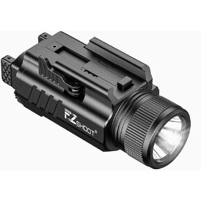 EZshoot 2000 Lumen Laser Light Combo for Pistol, High Lumen LED Tactical Flashlight with Quick Install Adjustable Slide Rail, Magnetic Rechargeable Strobe Green Laser Light for Picatinny Rail