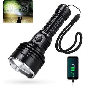 Wurkkos TS30S PRO Led Flashlight 6000 Lumen, SBT90.2 LED Extreme Bright Flashlight USB C Rechargeable with 3563FT Ultra Long Beam Distance, High Lumen Flashlight Anduril 2.0 UI, IP68 Waterproof