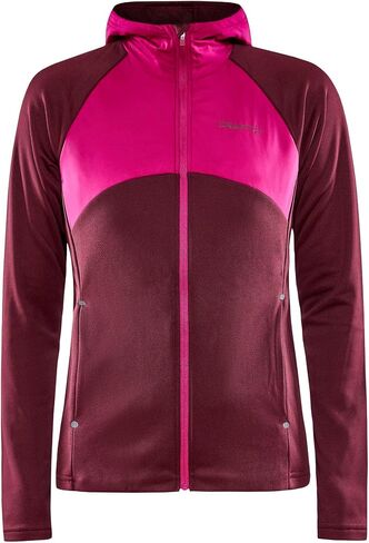 سترة بغطاء للرأس من الجيرسيه ADV Essence للسيدات من Craft Sportswear | سترة للتمرين بسحاب كامل | رائعة للجري في الطقس البارد in Kuwait