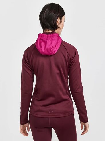 سترة بغطاء للرأس من الجيرسيه ADV Essence للسيدات من Craft Sportswear | سترة للتمرين بسحاب كامل | رائعة للجري في الطقس البارد in Kuwait
