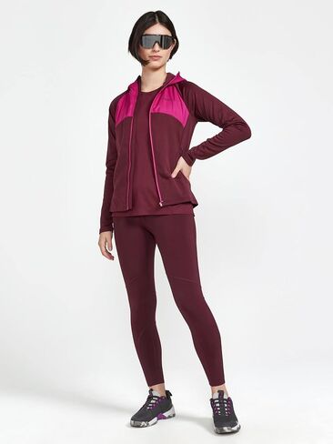 سترة بغطاء للرأس من الجيرسيه ADV Essence للسيدات من Craft Sportswear | سترة للتمرين بسحاب كامل | رائعة للجري في الطقس البارد in Kuwait