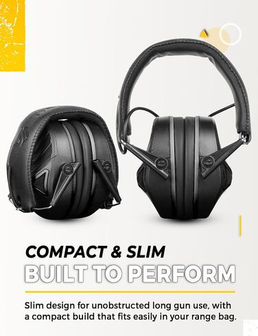 TradeSmart Complete Shooting Eye and Ear Protection: Electronic Earmuffs for Shooting, Range Glasses & Hard Carrying Case in Kuwait
