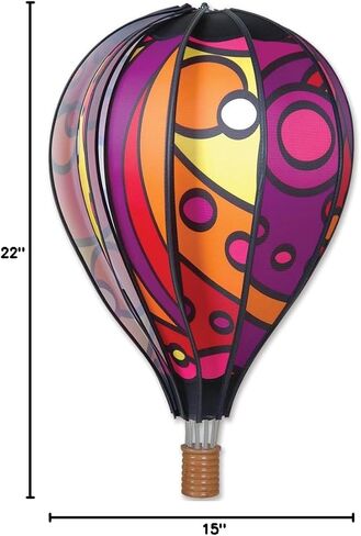 18 in. Hot Air Balloon - Chevron Rainbow in Kuwait
