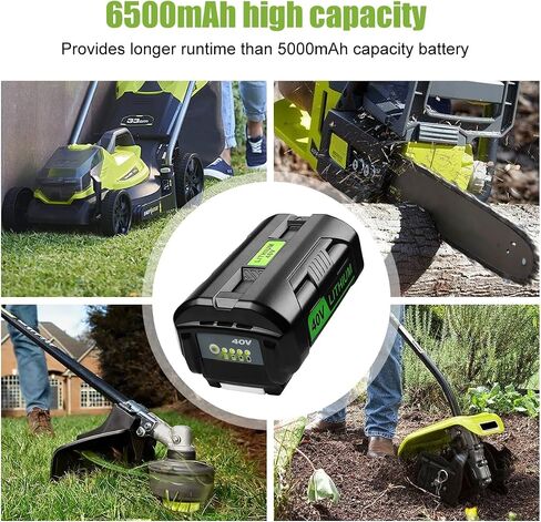 ANTRobut 40V 6.5Ah Battery Replacement for Ryobi 40V Lithium Battery Compatible with Ryobi 40 Volt OP4050A OP4015 OP4026 OP40201 OP40261 OP4030 OP40301 OP4040 OP4050 OP40601 in Saudi Arabia