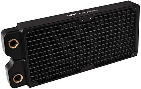 Thermaltake Pacific DIY Liquid Cooling System C360 27mm Thick High-Density Fins Single-Row Copper Tubes Copper Radiator CL-W228-CU00BL-A in Kuwait