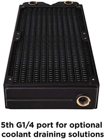 Thermaltake Pacific DIY Liquid Cooling System C360 27mm Thick High-Density Fins Single-Row Copper Tubes Copper Radiator CL-W228-CU00BL-A in Kuwait