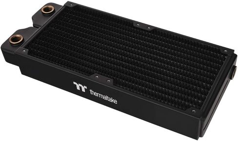 Thermaltake Pacific DIY Liquid Cooling System C360 27mm Thick High-Density Fins Single-Row Copper Tubes Copper Radiator CL-W228-CU00BL-A in Kuwait