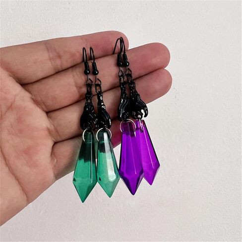 Gothic Dark Bat Dangle Earrings for Women Men Red Black Crystal Gems Bat Earrings Punk Rock Style Bat Animal Earrings Statement Red Black Teardrop Dorian Style Earrings Unique Halloween Costumes Earrings Jewelry for Women Teen Girls in Kuwait