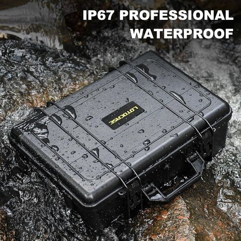 Handgun Case 4 Pistol Case & 17 Magazine, Heavy Duty Gun Hard shell - Shock Proof & Waterproof Pistol Cases with Included Silica Gel Canister - Black in Saudi Arabia