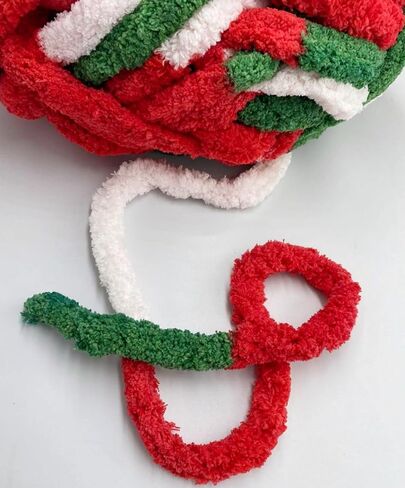 بطانية مكتنزة للغاية من خيوط شانيل 48 أونصة لحياكة الذراع، خطوط متعددة الألوان من البوليستر السريع جامبو سهل النسيج، خيوط سميكة فاخرة (متعددة الألوان #4، 6 عبوات) in Kuwait