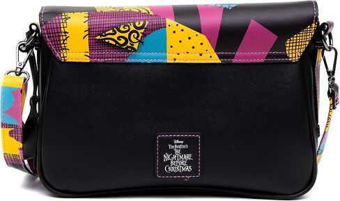 Disney Vegan Leather Cross Body Backpack for Men and Women with Adjustable Strap,The Nightmare Before Christmas Sally Dress Patchwork in Saudi Arabia