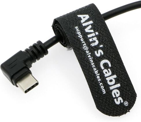 Alvin's Cables USB-C Type-C Right Angle to D-tap Power Cable Regulated 5V Output for Blackmagic Micro Converter, Sound Devices Mix Pre II 30cm|12inches in Kuwait