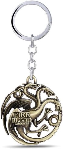 ZeeDa Dragon Key Chain House Targaryen Key Chain (Silver) in Kuwait