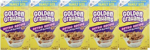 Golden Grahams Breakfast Cereal, Graham Cracker Taste, Whole Grain, Large Size, 16.7 oz in Saudi Arabia